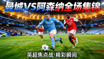 曼城对阵阿森纳全场集锦封面